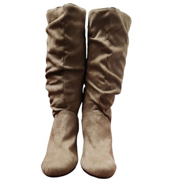 Maurices Slouchy Mid Calf Bbots Tan‎ Size  91/2 NWOT - Picture 2 of 6